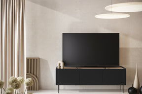 Mobile TV 3 ante 1 cassetto con piede in metallo Mars 170x60 cm