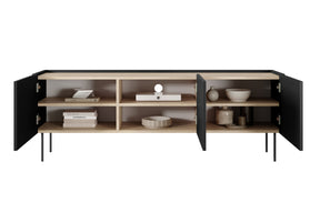 Mobile TV 3 ante con piede in metallo Mars 170x60 cm