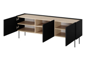 Mobile TV 3 ante con piede in metallo Mars 170x60 cm