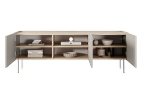 Mobile TV 3 ante con piede in metallo Mars 170x60 cm