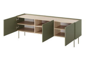 Mobile TV 3 ante con piede in metallo Mars 170x60 cm