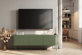 Mobile TV 3 ante 1 cassetto con piede in metallo Mars 170x60 cm