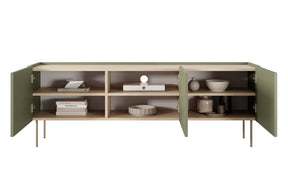 Mobile TV 3 ante con piede in metallo Mars 170x60 cm