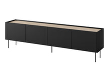 Mobile TV 4 ante 2 cassetti con piede in metallo Mars 220x60 cm