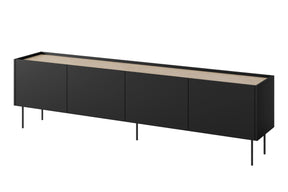 Mobile TV 4 ante 2 cassetti con piede in metallo Mars 220x60 cm