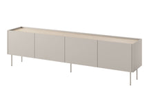Mobile TV 4 ante 2 cassetti con piede in metallo Mars 220x60 cm