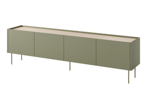 Mobile TV 4 ante 2 cassetti con piede in metallo Mars 220x60 cm