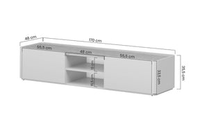 Mobile TV 1 anta 1 cassetto Elivo 170 cm