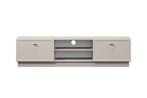 Mobile TV 2 cassetti cashmere con maniglie nere Lora 150 cm