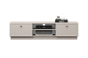 Mobile TV 2 cassetti cashmere con maniglie nere Lora 150 cm