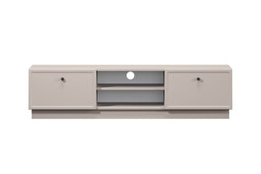 Mobile TV 2 cassetti cashmere con maniglie nere Lora 150 cm