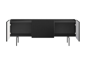 Mobile TV 2 ante 1 cassetto con piede in metallo Miami 150x57 cm