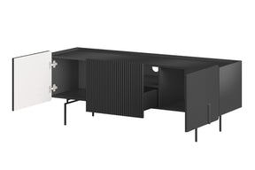 Mobile TV 2 ante 1 cassetto con piede in metallo Miami 150x57 cm