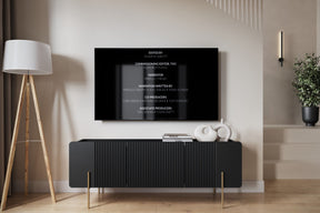 Mobile TV 2 ante 1 cassetto con piede in metallo Miami 150x57 cm