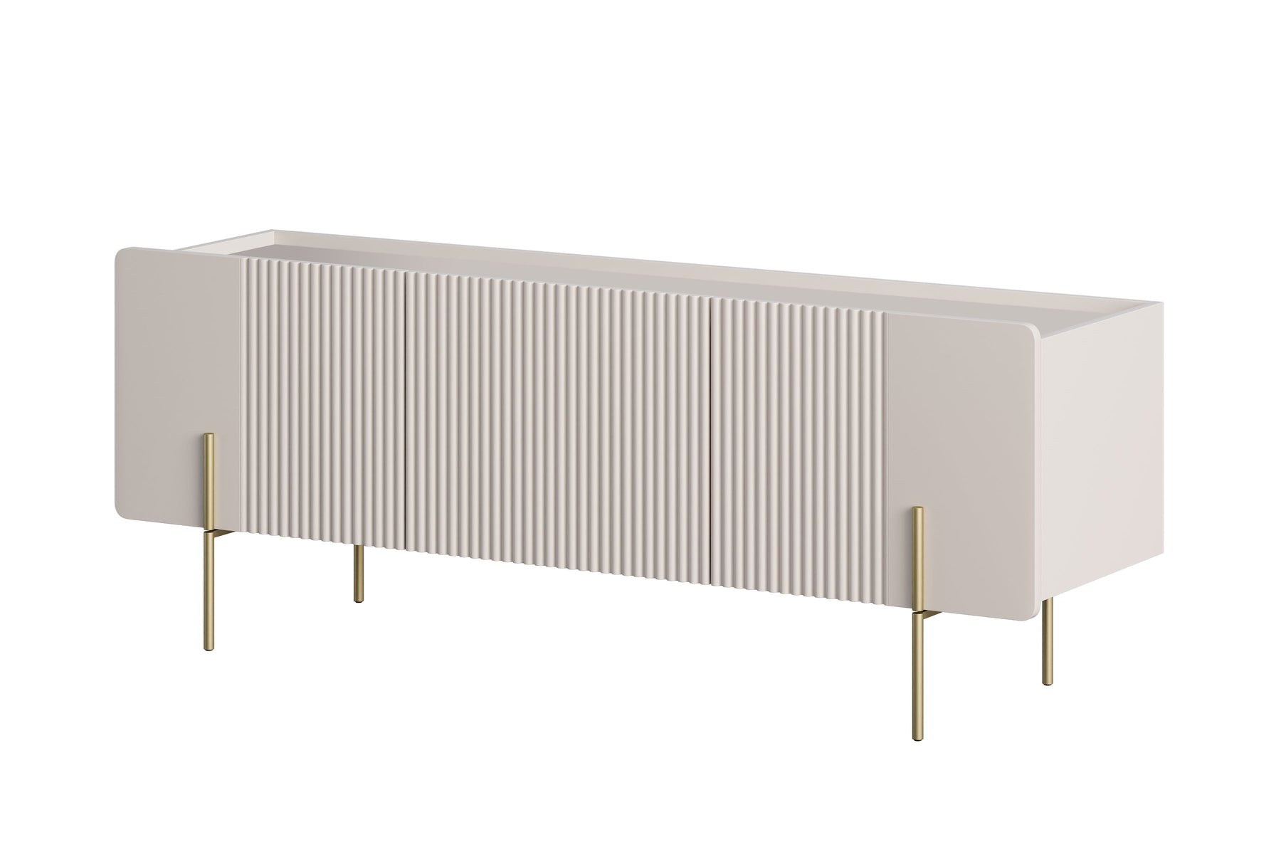 Mobile TV 2 ante 1 cassetto con piede in metallo Miami 150x57 cm