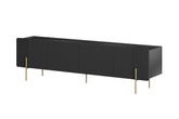Mobile TV 2 ante 2 cassetti con piede in metallo Miami 200x57 cm