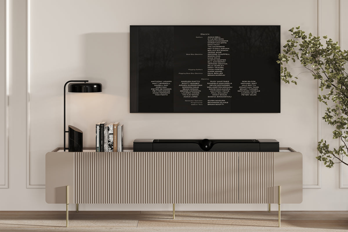 Mobile TV 2 ante 2 cassetti con piede in metallo cashmere Miami 200x57 cm