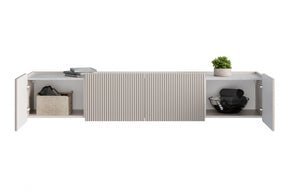 Mobile TV 2 ante 2 cassetti sospeso cashmere Miami 200x40 cm