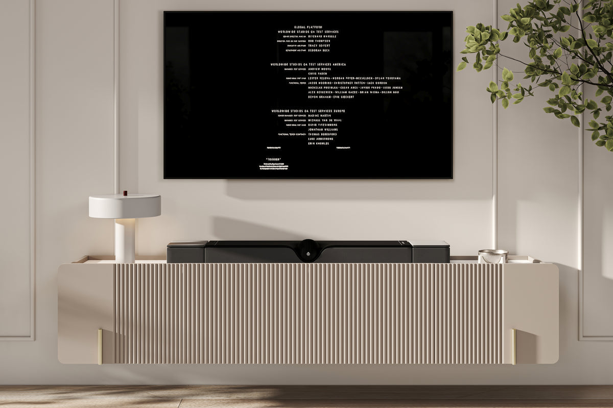 Mobile TV 2 ante 2 cassetti sospeso cashmere Miami 200x40 cm