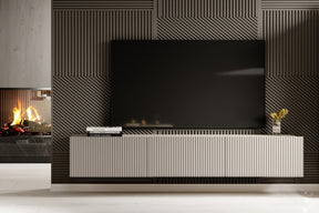 Mobile TV sospeso con 2 ante a ribalta 1 cassetto Nicole 200x45 cm