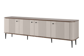 Mobile TV 4 ante con piede in metallo Liberty 187x51 cm