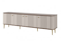 Mobile TV 4 ante con piede in metallo Liberty 187x51 cm