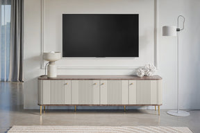 Mobile TV 4 ante con piede in metallo Liberty 187x51 cm