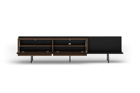 Mobile TV 2 ante piede in metallo Zoa 200 x 47 cm