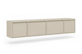 Mobile TV sospeso 4 ante in legno laminato Enha 180 x 39 cm