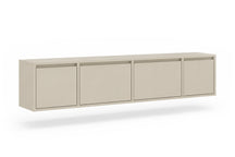 Mobile TV sospeso 4 ante in legno laminato Enha 180 x 39 cm