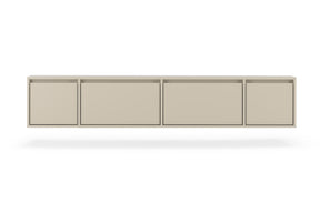 Mobile TV sospeso 4 ante in legno laminato Enha 180 x 39 cm
