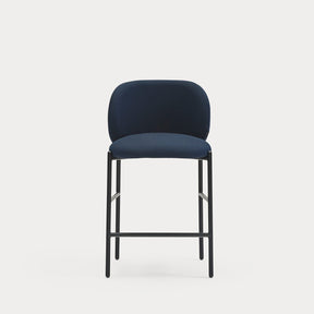 Sgabello con gambe in metallo nero Moky 85x47 cm