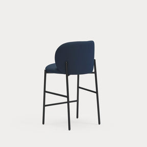 Sgabello con gambe in metallo nero Moky 85x47 cm