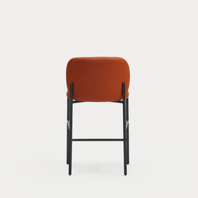 Sgabello con gambe in metallo nero Moky 85x47 cm