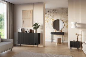 Consolle 2 cassetti con gambe in metallo Miami 100x85 cm