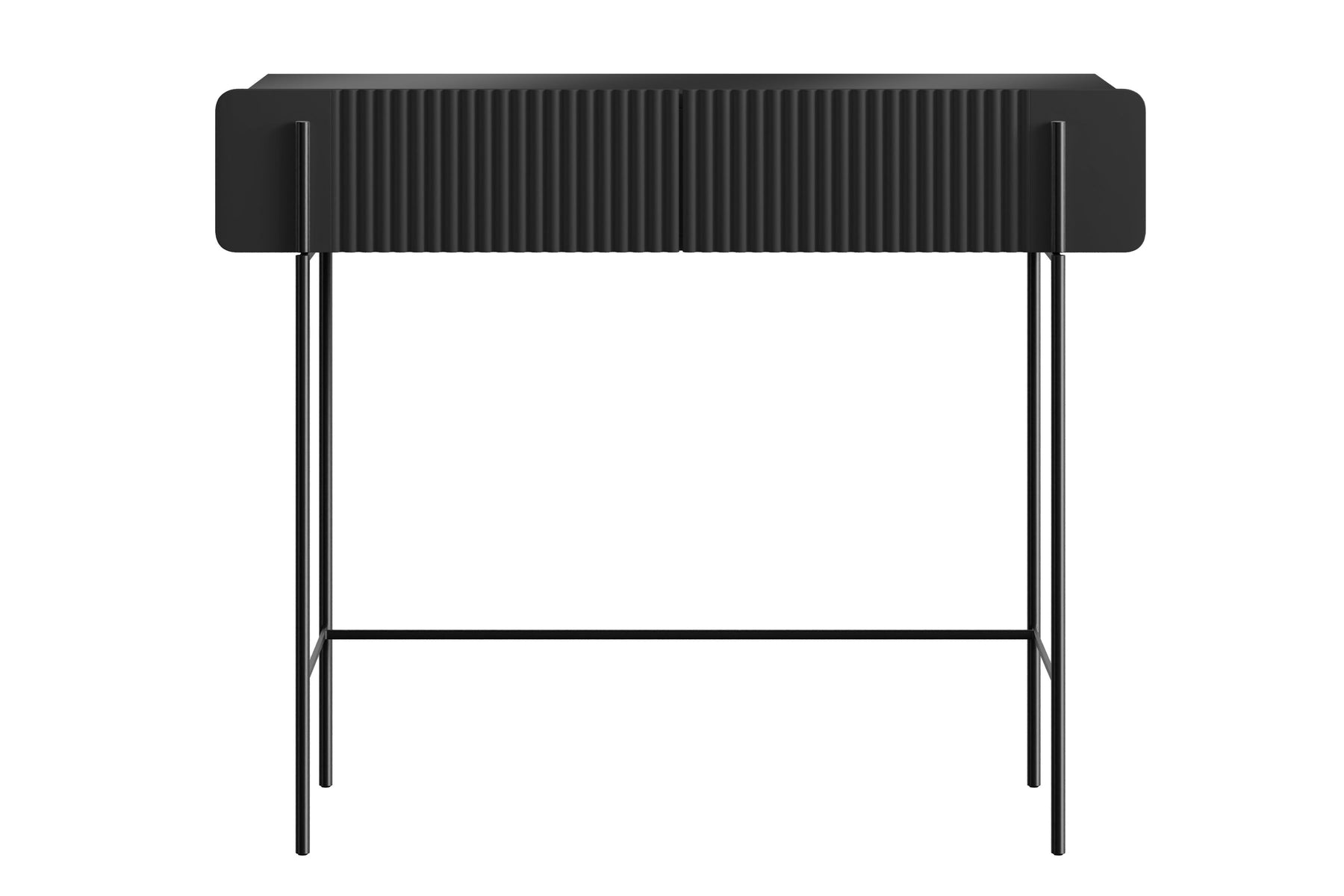 Consolle 2 cassetti con gambe in metallo Miami 100x85 cm