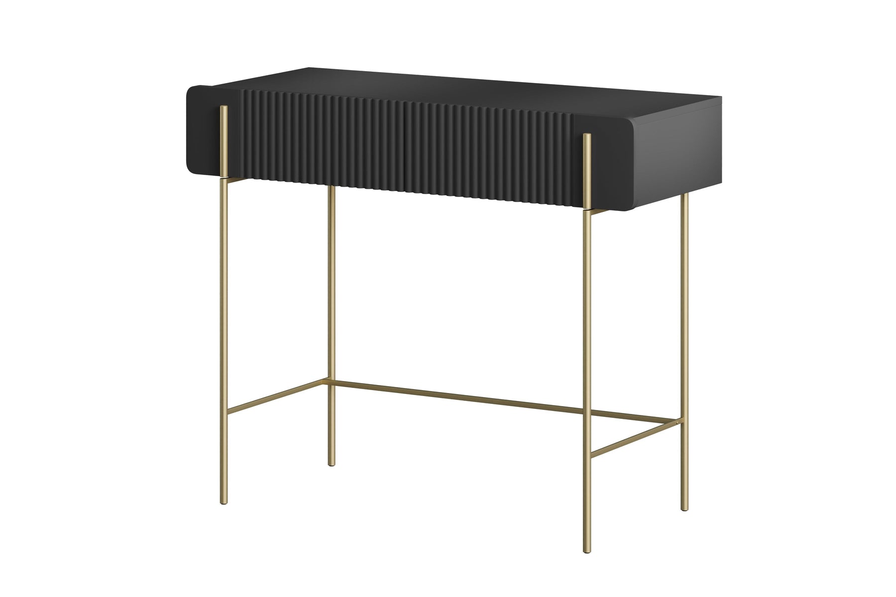 Consolle 2 cassetti con gambe in metallo Miami 100x85 cm