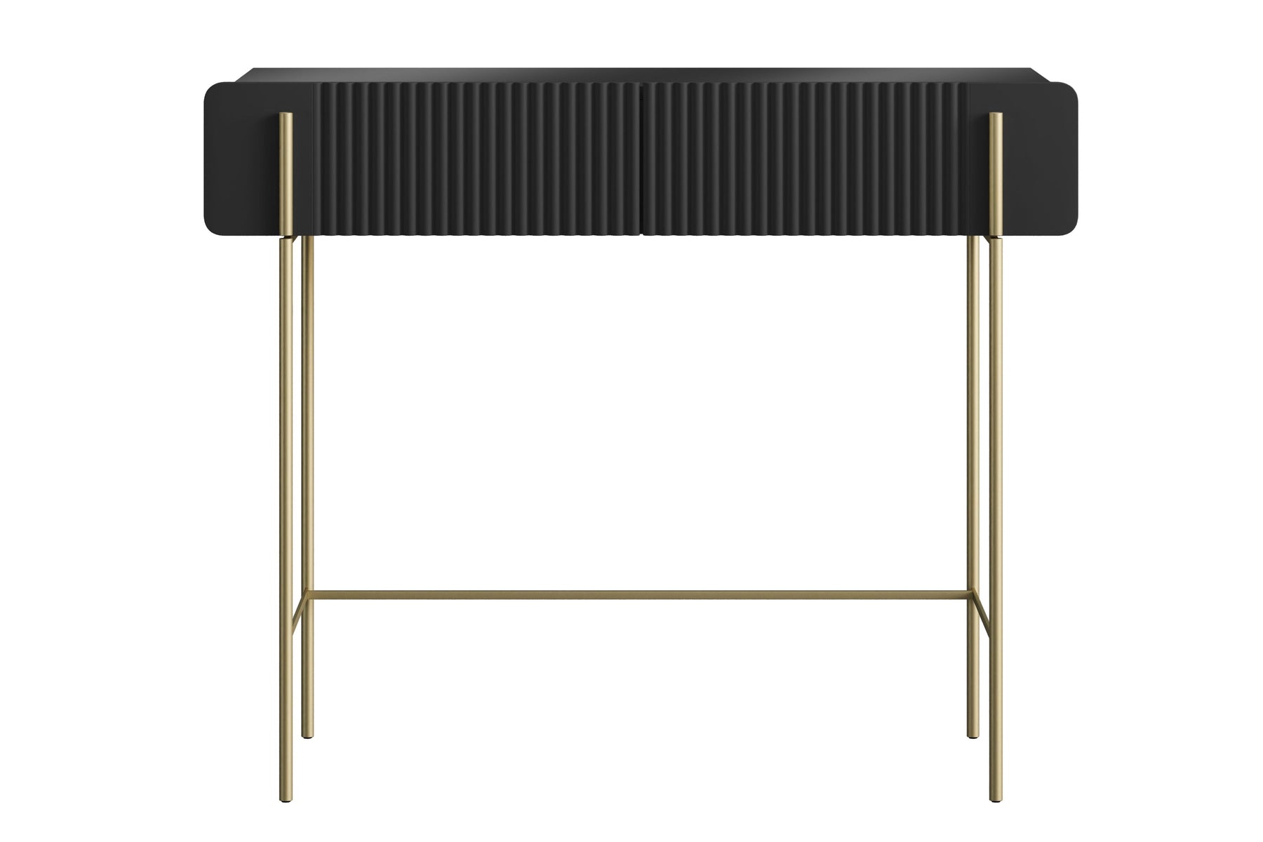 Consolle 2 cassetti con gambe in metallo Miami 100x85 cm