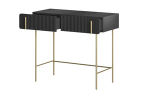 Consolle 2 cassetti con gambe in metallo Miami 100x85 cm