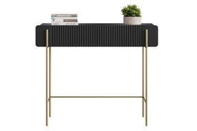 Consolle 2 cassetti con gambe in metallo Miami 100x85 cm