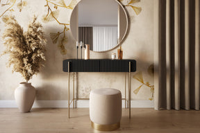 Consolle 2 cassetti con gambe in metallo Miami 100x85 cm