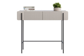 Consolle 2 cassetti con gambe in metallo Miami 100x85 cm