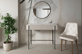 Consolle 2 cassetti con gambe in metallo Miami 100x85 cm