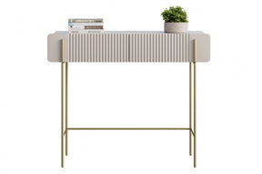Consolle 2 cassetti con gambe in metallo Miami 100x85 cm
