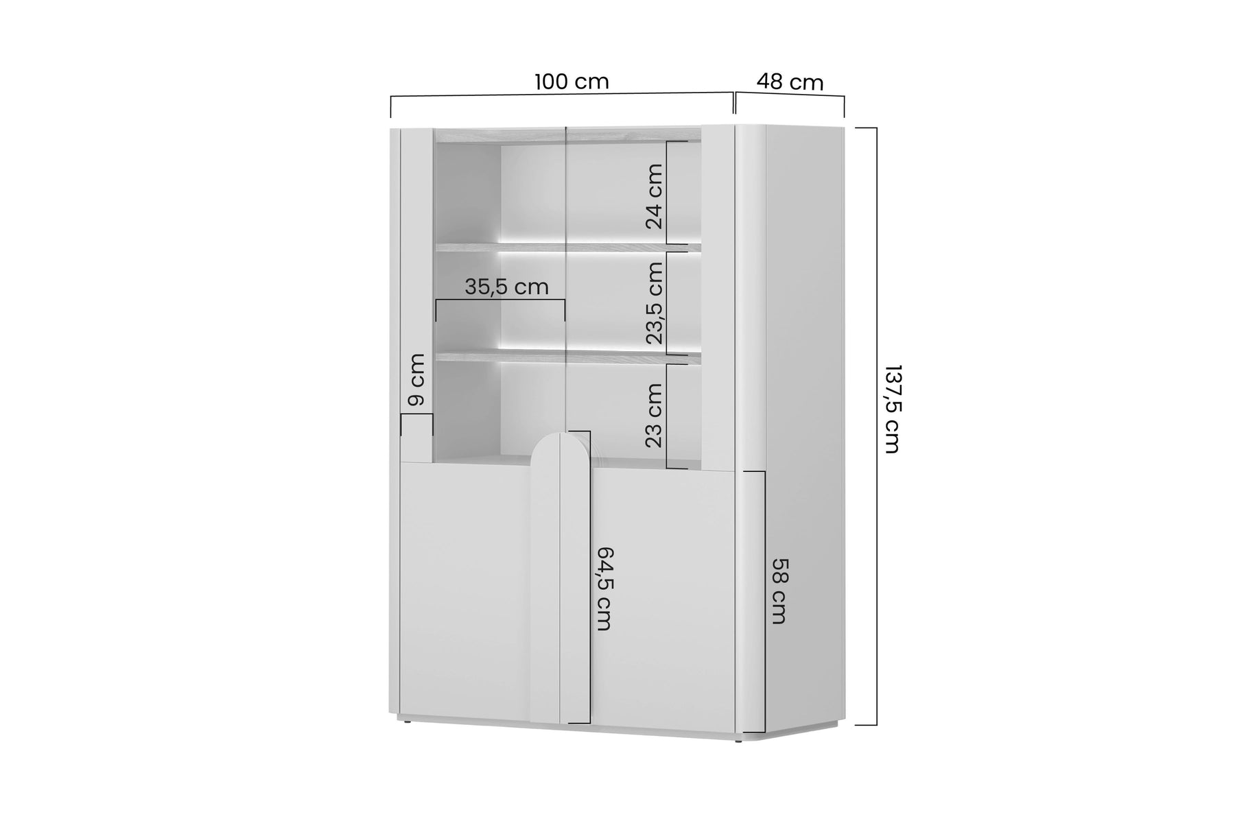 Vetrina 2 ante Amilio
