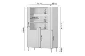 Vetrina 2 ante Amilio