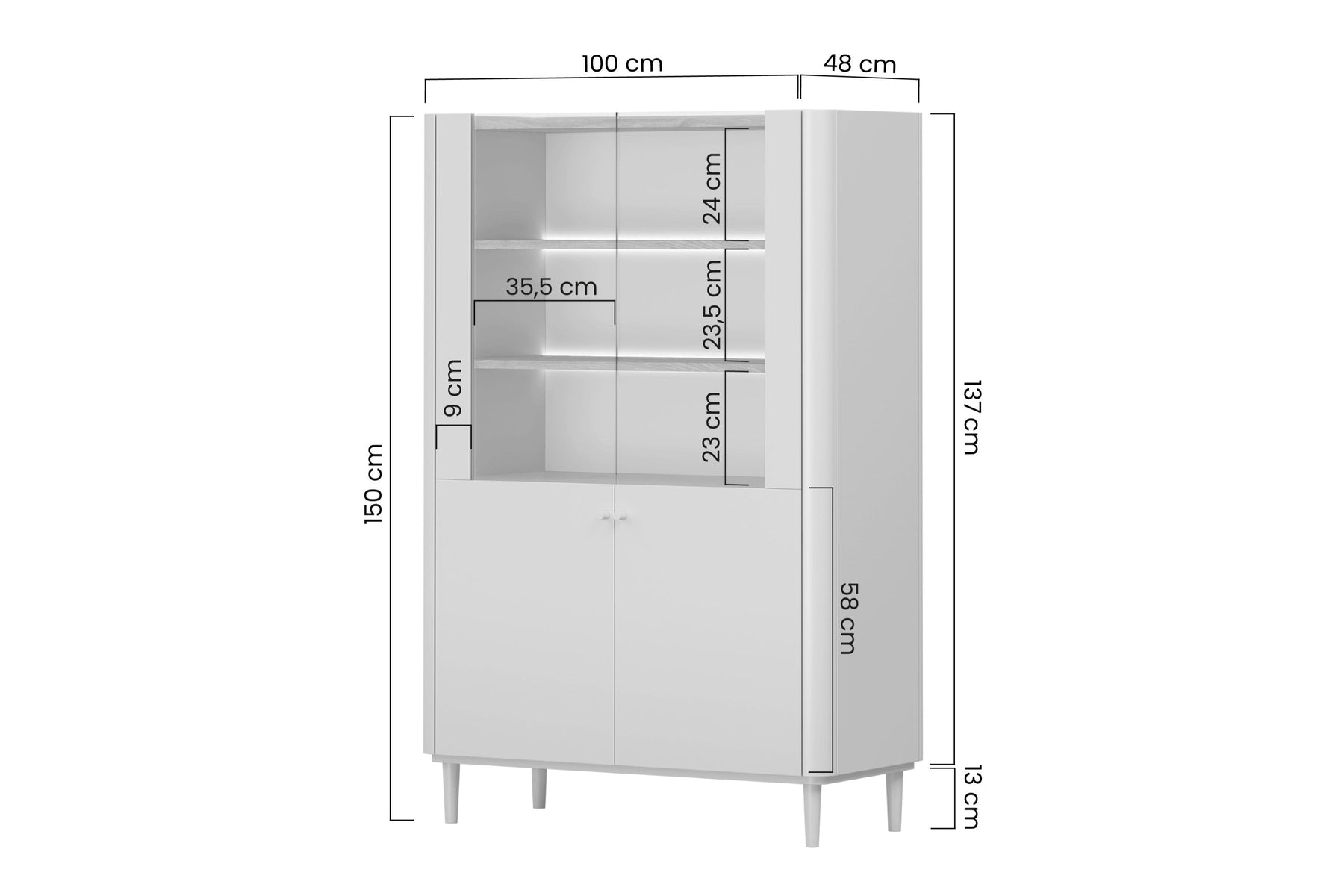 Vetrina 2 ante Elivo