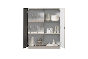 Vetrina 2 ante cashmere Lora 100x45 cm