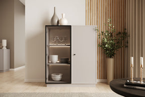 Vetrina 2 ante cashmere Lora 100x45 cm