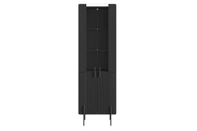 Vetrina 4 ante con piede in metallo Miami 60x190 cm